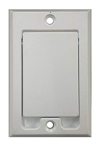 abode Central Vacuum Square Door Inlet Valve Cover Plate White for Hayden