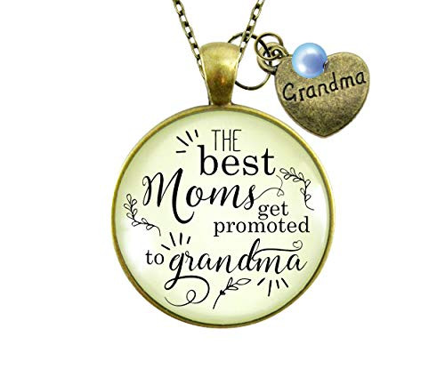 Gutsy Goodness 24 inch Pregnancy Announcement Best Grandma Gender Reveal Necklace Gift Blue Gutsy Goodness 24 inch Pregnancy Announcement Best Grandma Gender Reveal Necklace Gift Blue