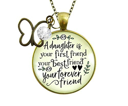 Gutsy Goodness 24 inch A Daughter is First Best Forever Friend Necklace Mom BFF Jewelry Gift Gutsy Goodness 24 inch A Daughter is First Best Forever Friend Necklace Mom BFF Jewelry Gift
