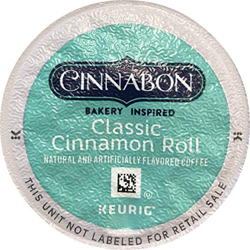 Cinnabon Classic Cinnamon Roll Keurig Single-Serve K-Cup Pods 18 Count  Packaging May Vary