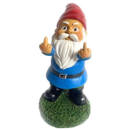 Gnome - Polyresin Naughty Garden Gnome for Lawn Ornaments Indoor or Outdoor Decorations Funny Gnomes Garden Gnome Statue - Indoor Outdoor Garden Gnome Sculpture for Patio Yard or Lawn Home Decor Gnome - Polyresin Naughty Garden Gnome for Lawn Ornaments Indoor or Outdoor Decorations Funny Gnomes Garden Gnome Statue - Indoor Outdoor Garden Gnome Sculpture for Patio Yard or Lawn Home Decor