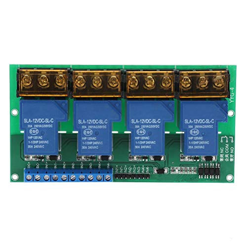30A 4 Channel Relay Module Expansion Board for Arduino Raspberry Pi DSP AVR PIC ARM  12VDC