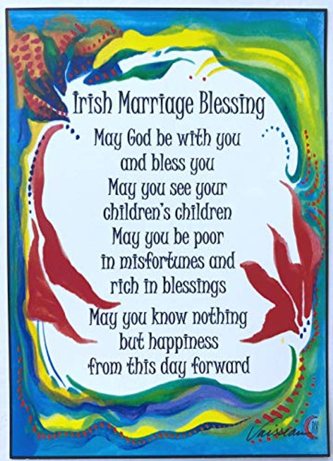 Irish Marriage Blessing 5x7 poster - Heartful Art by Raphaella Vaisseau Irish Marriage Blessing 5x7 poster - Heartful Art by Raphaella Vaisseau