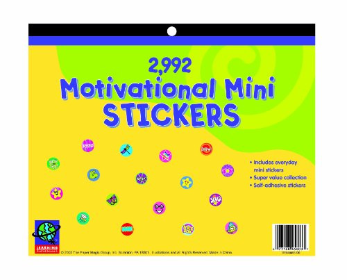 Eureka Jumbo Mini Motivational Sticker Book 2992 Count