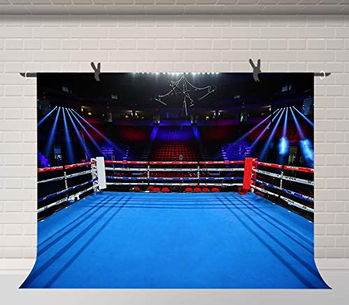 FUERMOR 7x5ft Boxing Ring Background Sports Competition Backdrop for Photography Kids Baby Adult Photo Booth Shoot Studio Props Backdrop BJZYFU5