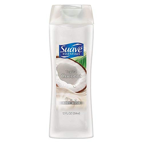 Suave Essentials Tropical Coconut Creamy Body Wash 12 oz  Pack of 5