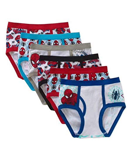 Marvel Spider-Man Boys  Briefs 6 Pairs  Size 4