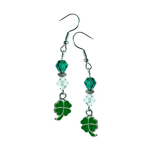 4-Leaf Clover Earrings - Shamrock Earrings - Kawaii Earrings - Green Clover Gift - St. Patrick s Day Earrings gift - Irish Shamrock Earrings - Irish Jewelry Gift - Green Crystal Earrings 4-Leaf Clover Earrings - Shamrock Earrings - Kawaii Earrings - Green Clover Gift - St. Patrick s Day Earrings gift - Irish Shamrock Earrings - Irish Jewelry Gift - Green Crystal Earrings