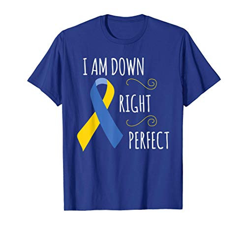 I Am Down Right Perfect Syndrome Awareness Family Gifts T-Shirt I Am Down Right Perfect Syndrome Awareness Family Gifts T-Shirt