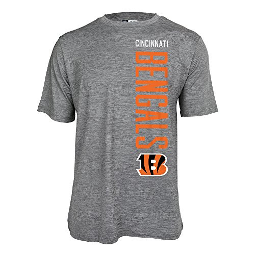 Zubaz NFL Cincinnati Bengals Men s Tonal Gray Vertical Logo Tee Gray Large Zubaz NFL Cincinnati Bengals Men s Tonal Gray Vertical Logo Tee Gray Large