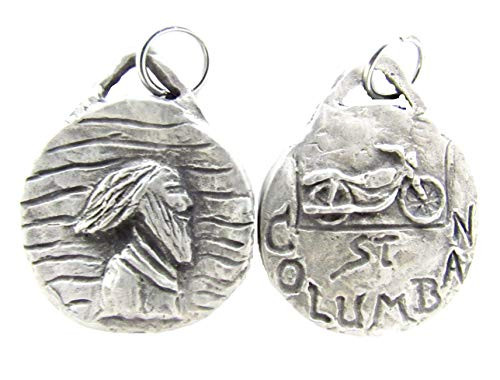 St Columban Patron Protector of Motorcyclists Handmade Medal