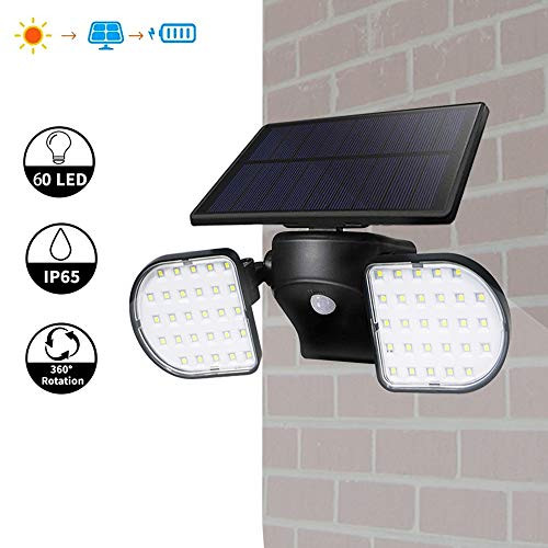 kekilan Outdoor Solar Lights 56 LED Solar Motion Sensor Light Outdoor Dual Head Solar Security Light IP65 Waterproof 360 Adjustable Solar Flood Light for Front Door Yard Garden Garage Patio  1 Pack kekilan Outdoor Solar Lights 56 LED Solar Motion Sensor Light Outdoor Dual Head Solar Security Light IP65 Waterproof 360 Adjustable Solar Flood Light for Front Door Yard Garden Garage Patio  1 Pack