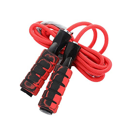Jump Ropes for Speed Crossfit Boxing MMA Fitness Exercise WorkoutsAdjustable Jumping Rope Weighted for Lose WeightDurable Tangle-Free Skipping Rope Adjust Cardio for Women Men Adult Indoor 3M