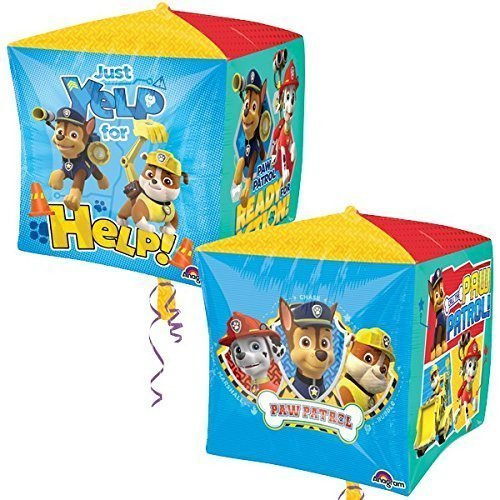 Anagram Foil Balloon 3227501 Paw Patrol Cubez, 15", Multicolored
