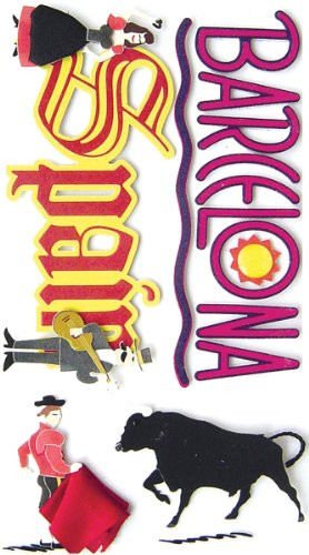 Jolee's Boutique Le Grande Dimensional Sticker-Spain