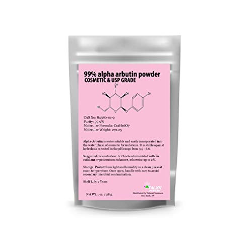 Pure Alpha-Arbutin Powder snow white powder 1 oz.   28 grams 99 percent Pure DIY USP Grade.