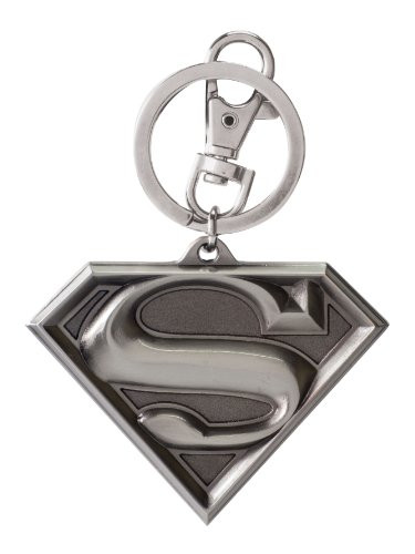 DC Superman Logo Pewter Keyring