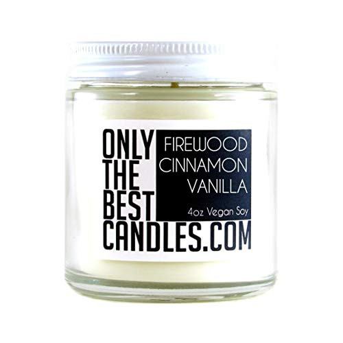 Firewood Cinnamon and Vanilla 4oz Christmas Candle