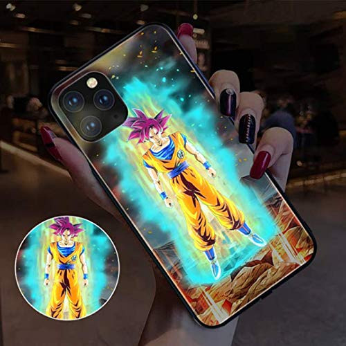 Led Light Up Phone Case for iPhone 11   iPhone 11 Pro   iPhone 11 Pro Max  Goku iPhone 11 Pro Max
