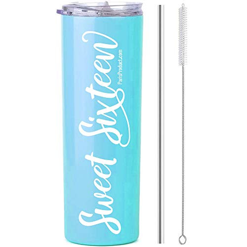 16 Sweet Sixteen 20 Oz Stainless Steel Aqua Blue Tumbler Sweet 16 Party Supplies Sweet 16 Gifts For Girls Sweet 16 Decorations Sweet 16 Gift 16th Birthday Party Supplies 16th Birthday Gifts 16 Sweet Sixteen 20 Oz Stainless Steel Aqua Blue Tumbler Sweet 16 Party Supplies Sweet 16 Gifts For Girls Sweet 16 Decorations Sweet 16 Gift 16th Birthday Party Supplies 16th Birthday Gifts