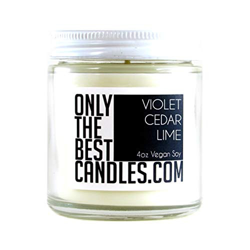Violet Cedar and Lime 4oz Candle