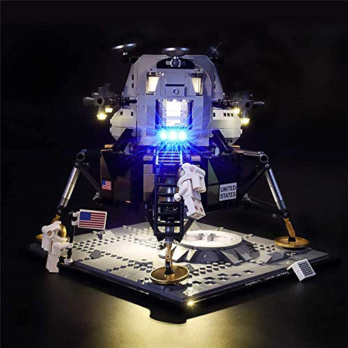 T-Club Led Light Kit Set for Lego 10266 Creator Expert NASA Apollo 11 Lunar Lander Building Blocks  Not Include Lego Model