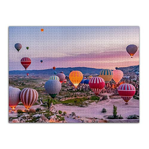 BRAVE MINDS 1000 Piece Puzzles   Puzzle   Hot Air Balloon Jigsaw Puzzle   Jigsaw Puzzles 1000 Pieces   Puzzles 1000 Piece   Puzzles for Adults   Puzzles