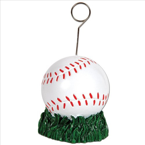 Baseball Photo/Balloon Holder Party Accessory (1 count)