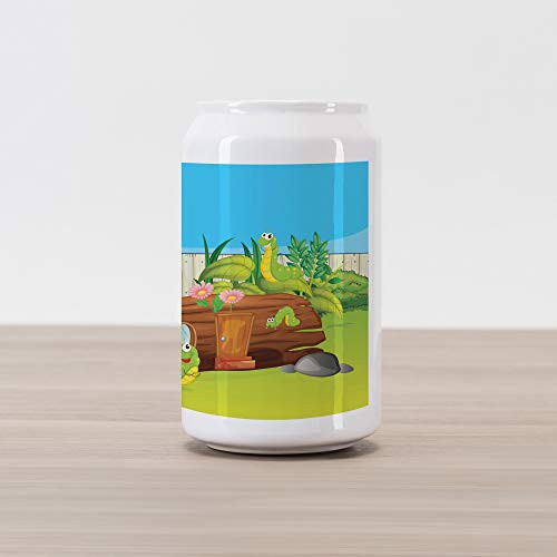 Ambesonne Caterpillar Cola Can Shape Piggy Bank Caterpillars in The Backyard Cartoon Style Illustration with Flowers and Fence Ceramic Cola Shaped Coin Box Money Bank for Cash Saving Multicolor Ambesonne Caterpillar Cola Can Shape Piggy Bank Caterpillars in The Backyard Cartoon Style Illustration with Flowers and Fence Ceramic Cola Shaped Coin Box Money Bank for Cash Saving Multicolor