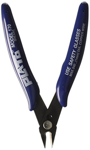 Uxcell Plastic Coated Handle Cable Cutting Cutter Electronic Pliers, Blue