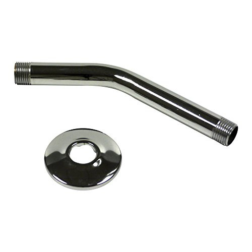 Plumb Pak PP825-11 Shower Arm 1/2-Inch By 8-Inch Chrome with Flange, Plumb Pak PP825-11 Shower Arm 1/2-Inch By 8-Inch Chrome with Flange,