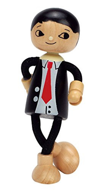 Hape Modern Family Wooden Dad Doll Hape Modern Family Wooden Dad Doll
