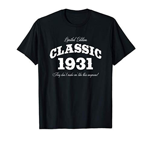 Gift for 90 Year Old  Vintage Classic Car 1931 90th Birthday T-Shirt