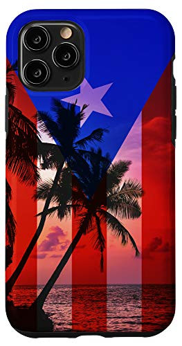 iPhone 11 Pro Tropical Ocean Vibes Puerto Rico Flag - Puerto Rican Pride Case