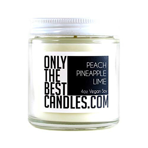 Peach Pineapple Lime 4oz Vegan Soy Candle