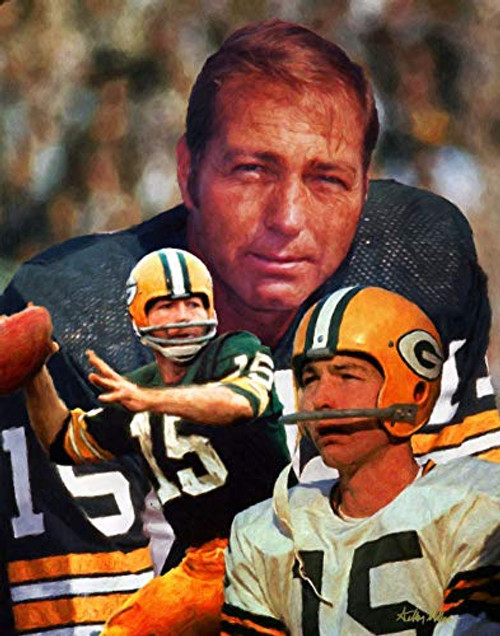 Bart Starr Green Bay Packers QB Quarterback NFL Football Art Print 11x14-24x30 Bart Starr Green Bay Packers QB Quarterback NFL Football Art Print 11x14-24x30
