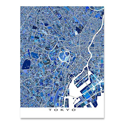 Tokyo Map Wall Art Print 8x10 Tokyo Poster Map 24x36 Handmade Blue Geometric Tokyo City Art Prints Tokyo Japan Artwork by Maps As Art Tokyo Map Wall Art Print 8x10 Tokyo Poster Map 24x36 Handmade Blue Geometric Tokyo City Art Prints Tokyo Japan Artwork by Maps As Art