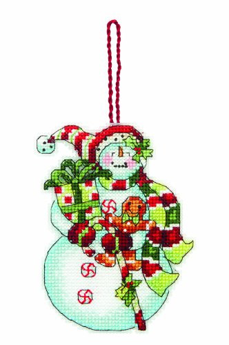 Dimensions Counted Cross Stitch Ornament, Snowman with Sweets