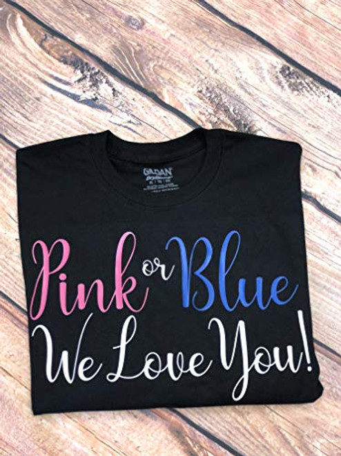 Pink Or Blue We Love You Gender Reveal Shirt Pink Or Blue Reveal Shirt Team Pink Team Blue Shirt Pink Or Blue Gender Reveal Boy Or Girl