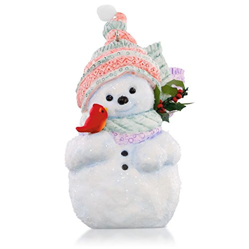 Hallmark Keepsake Ornament Snow Better Friends Snowman and Cardinal 2015