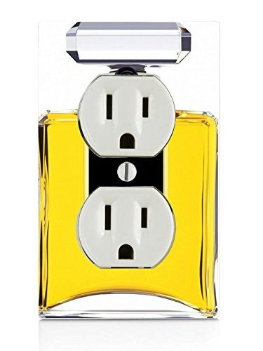 Trendy Accessories Perfume Bottle Image Design Print Pattern Electrical Outlet Plate Cover