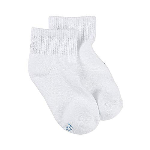 Hanes Girls Ankle Socks 6 Pack 630 6 White S