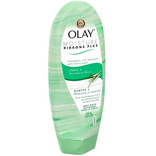 OLAY Moisture Ribbons Plus Body Wash Shea  plus Rosemary Mint 18 oz