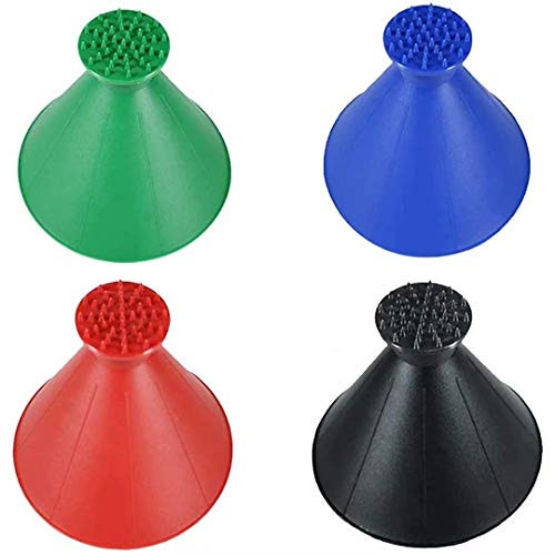 Magic Round Windshield Ice Scraper Magical Cone Shaped Car Windshield Ice Scraper Remover Funnel Car Snow Removal Shovel Tool for Car Bus Truck