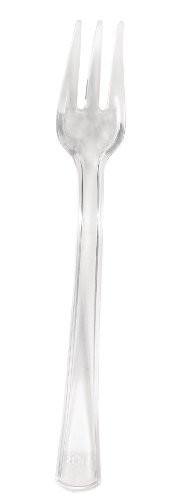Creative Converting 24 Count Plastic Forks, Mini, Clear