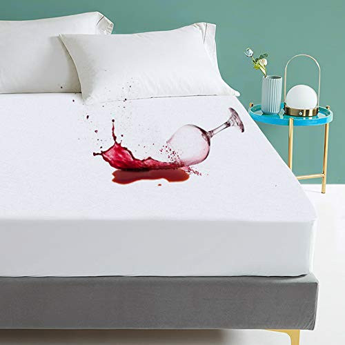 Full Size Mattress Protector Fitted Waterproof Mattress Cover Machine Washable Noiseless Hypoallergenic and Soft Breathable Cotton Terry Vinyl-Free 14 inch Deep for Pets Kids Adults 54 inch X 75 inch Full Size Mattress Protector Fitted Waterproof Mattress Cover Machine Washable Noiseless Hypoallergenic and Soft Breathable Cotton Terry Vinyl-Free 14 inch Deep for Pets Kids Adults 54 inch X 75 inch