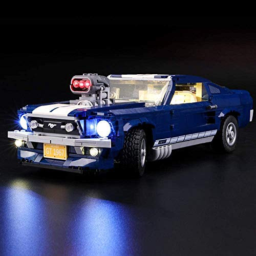 T-Club Light Kit Set for Lego 10265 Creator Expert Ford Mustang - LED Lighting Kit Compatible with Lego 10265 Building Kit Not Include Lego Model T-Club Light Kit Set for Lego 10265 Creator Expert Ford Mustang - LED Lighting Kit Compatible with Lego 10265 Building Kit Not Include Lego Model