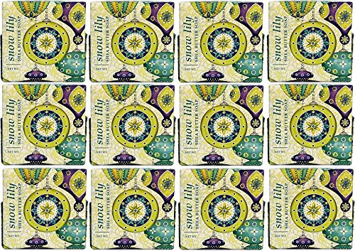 Greenwich Bay Trading Company 1.9oz Soap Bulk Packs of 12  Snow Lily