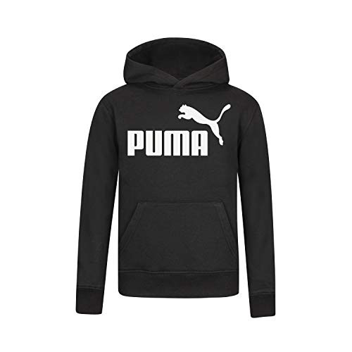 PUMA Boys  Little Fleece No. 1 Logo Pullover Hoodie Black 6