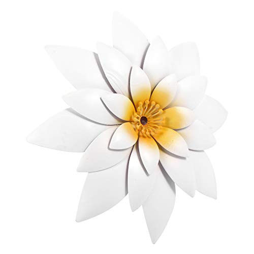 Yardwe White Metal Flower Wall Art 3D Floral Wall Decor Flower Wall Sculpture Hanging Ornament for Home Office Garden Yard Rustic Farmhouse Decoration Yardwe White Metal Flower Wall Art 3D Floral Wall Decor Flower Wall Sculpture Hanging Ornament for Home Office Garden Yard Rustic Farmhouse Decoration